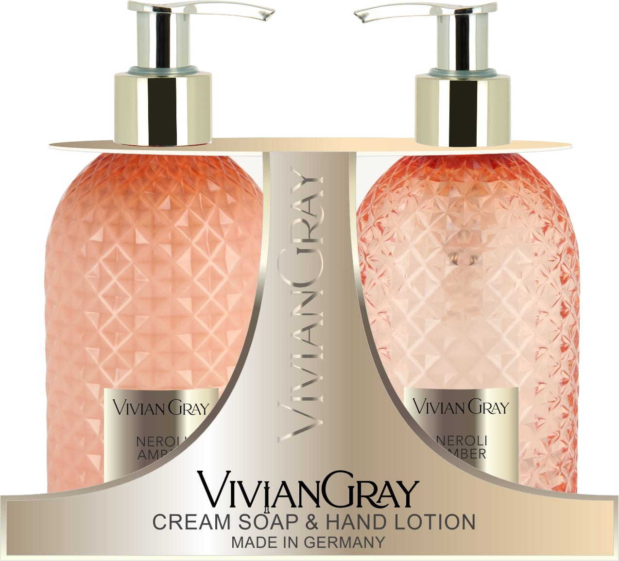 Viviane Gray Gemstone - Neroli & Amber Set  Soap & Hand Lotion