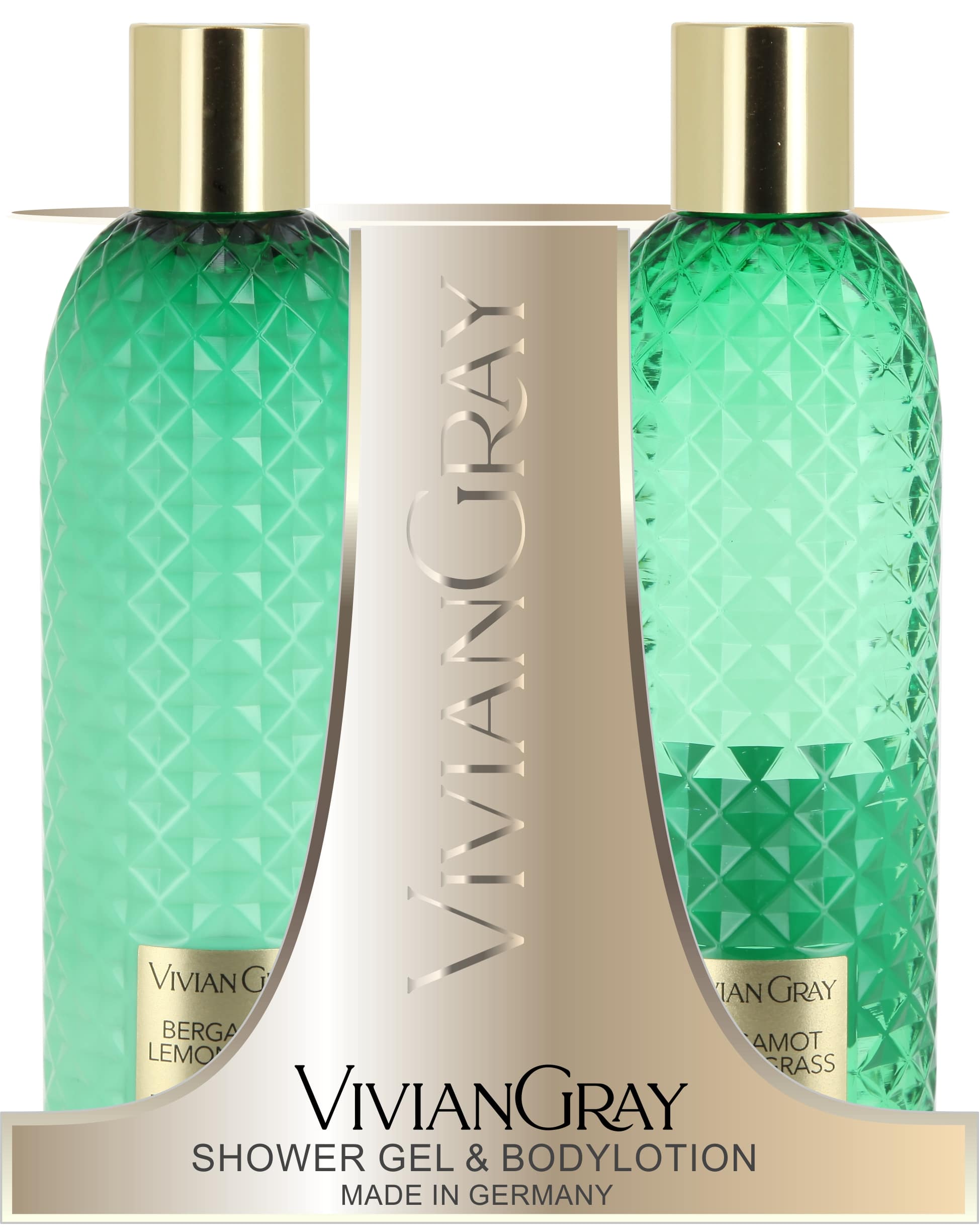 Viviane Gray Gemstone - Bergamot & Lemongrass Set Shower Gel & Body Lotion