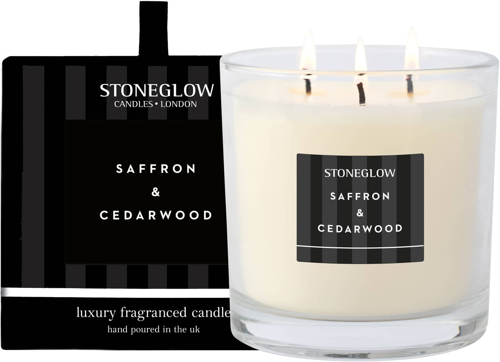 Stoneglow Modern Classics – Saffron & Cedarwood – 3-Wick Candle Stoneglow Modern Classics - Saffron & Cedarwood - 3-Wick Candle
