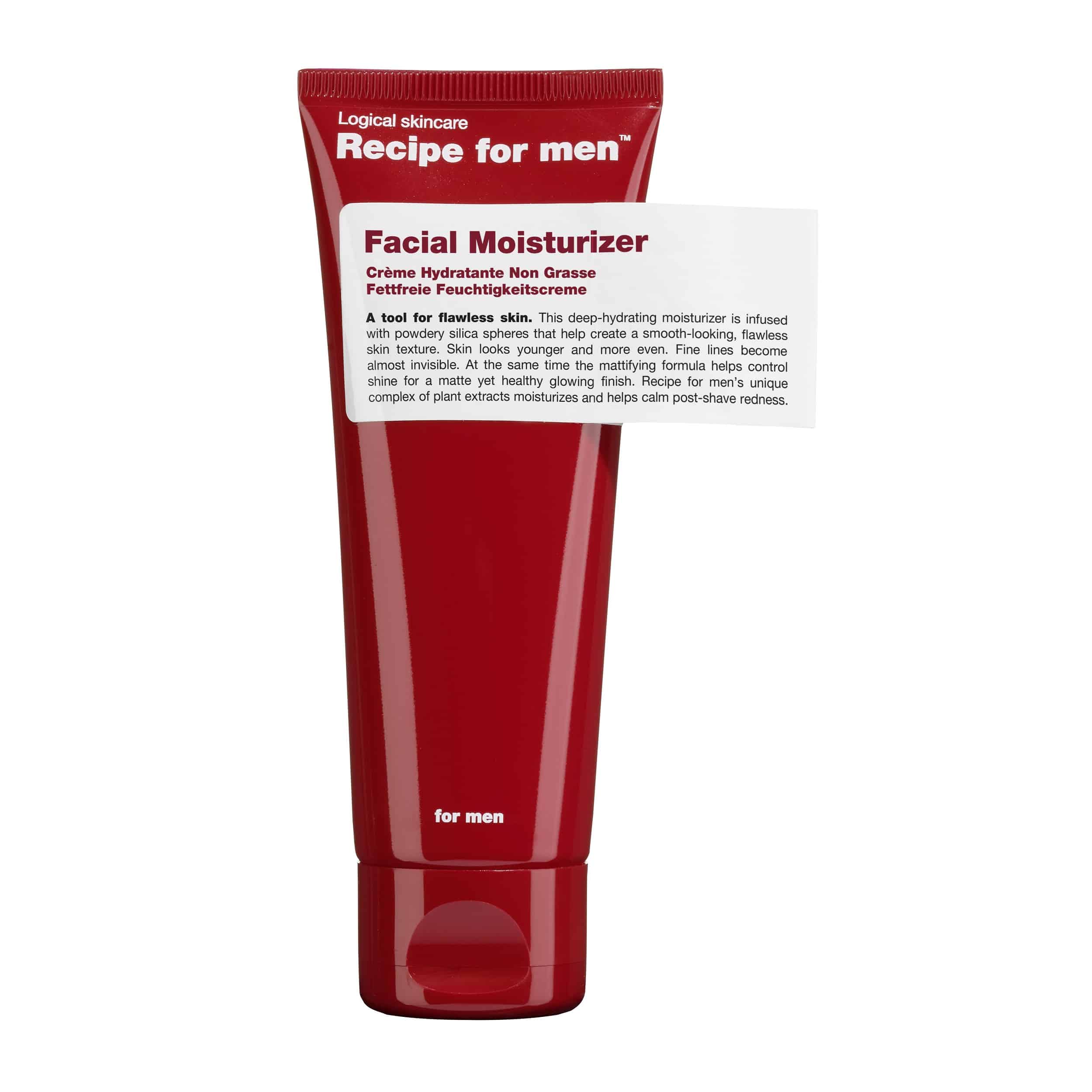 Recipe For Men – Recipe Moisturiser Facial Recipe For Men - Recipe Moisturiser Facial