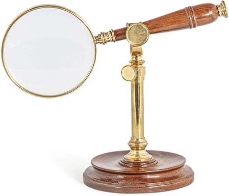 Authentic Models Magnifying Glass With Stand Authentic Models Magnifying Glass With Stand
