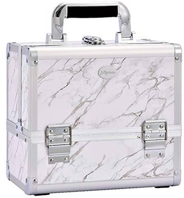 Make Up Case Marble Print with Mirror