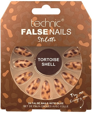 Technic False Nails Tortoiseshell Print