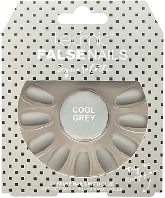 Technic Technic Squareletto Cool Grey False Nails Technic Technic Squareletto Cool Grey False Nails