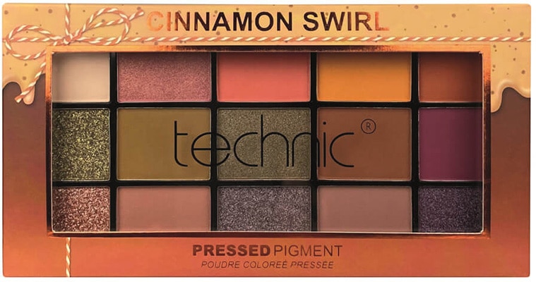 Technic Cinnamon Swirl Pressed Pigment Palette Technic Cinnamon Swirl Pressed Pigment Palette