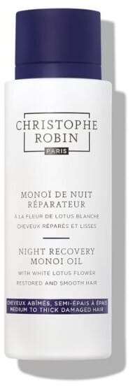 Christophe Robin Night Recovery Monoï Oil With White Lotus Flower