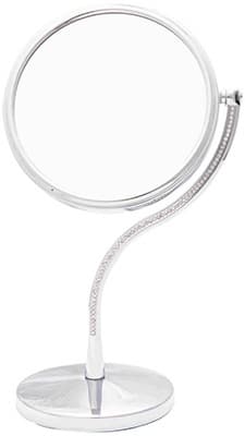 Danielle 17.5 cm Curved Crystal Stem Vanity Mirror x 5 Mag