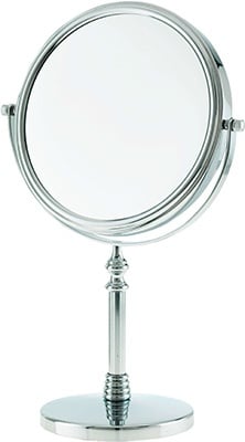 Danielle Round Chrome Vanity Mirror x 10 Mag