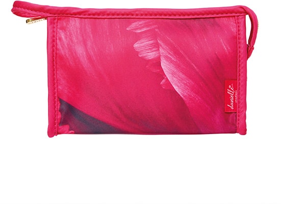 Danielle Fuchsia Floral Print Small Cosmetic Travel Danielle Fuchsia Floral Print Small Cosmetic Travel - Image 4