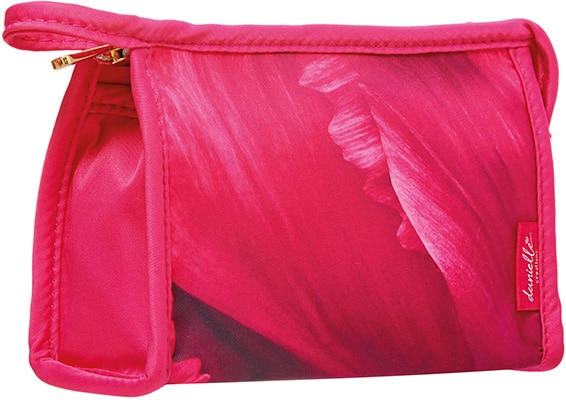 Danielle Fuchsia Floral Print Small Cosmetic Travel Danielle Fuchsia Floral Print Small Cosmetic Travel - Image 3