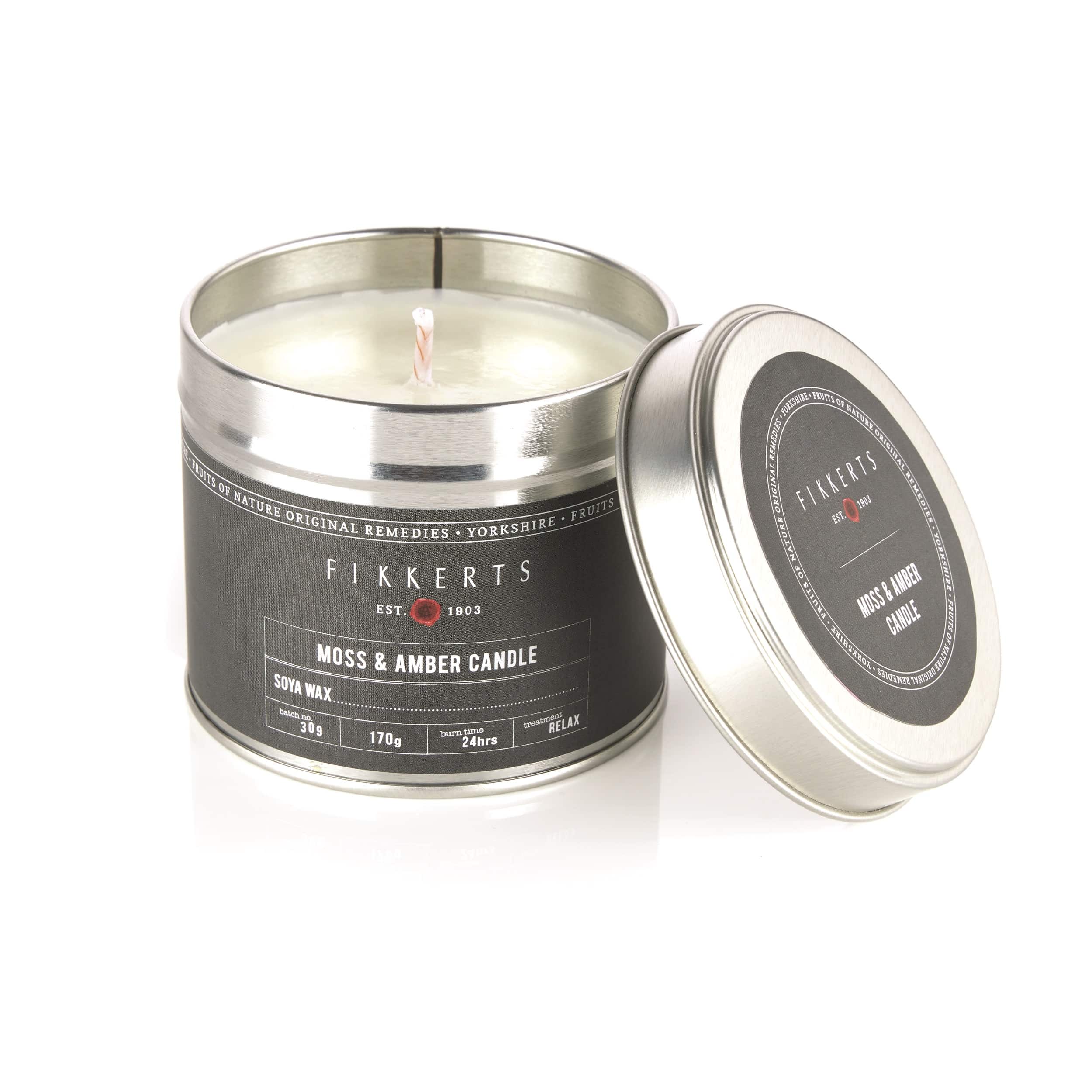 Fikkerts Moss & Amber Candle