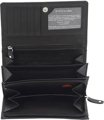 Friedrich Ladies Long Wallet Cow Nappa Highend – Black Friedrich Ladies Long Wallet Cow Nappa Highend - Black