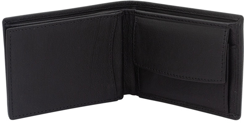 Friedrich Mini Horizontal Wallet Goat Leather Black Friedrich Mini Horizontal Wallet Goat Leather Black - Image 2