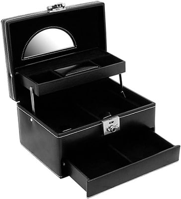 Friedrich Jewellery Case London Leather – Black – Pyramid Friedrich Jewellery Case London Leather - Black - Pyramid