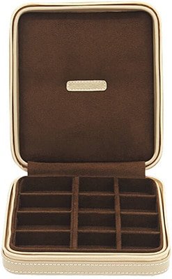 Friedrich Jewellery Case Cordoba Leather Beige Zip Friedrich Jewellery Case Cordoba Leather Beige Zip
