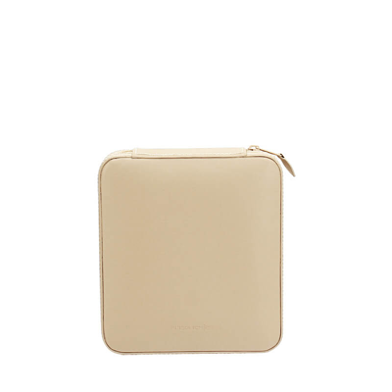 Friedrich Jewellery Case Cordoba Leather Beige Zip Friedrich Jewellery Case Cordoba Leather Beige Zip - Image 2