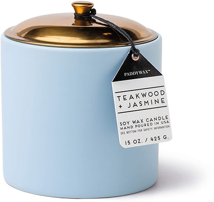 Gentlemens Hardware Paddy Wax Hygge 3 Wick Ceramic Candle Blue Gentlemens Hardware Paddy Wax Hygge 3 Wick Ceramic Candle Blue