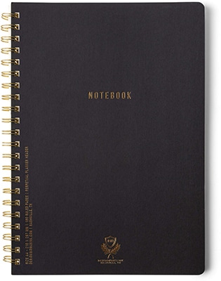 Gentlemen's Hardware Designworks Ink Crest Kraft Twin Wire Notebook (A5)