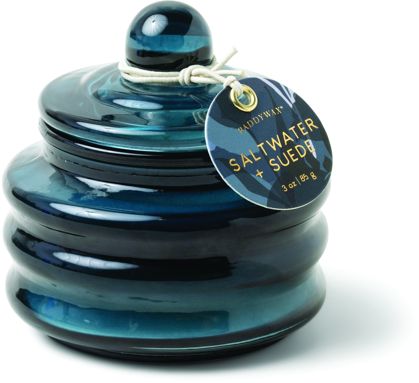 Gentlemens Hardware Paddy Wax Beam Glass Candle - Navy