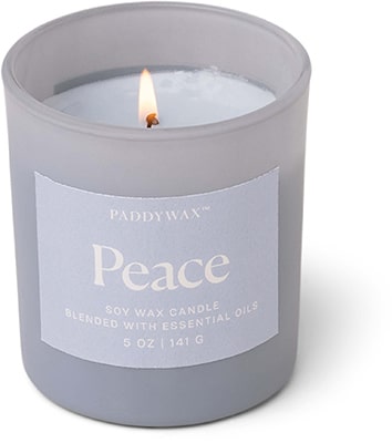 Gentlemen's Hardware Paddy Wax Wellness Glass Candle Blue