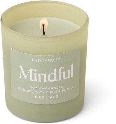 Gentlemen's Hardware Paddy Wax Wellness Glass Candle Green