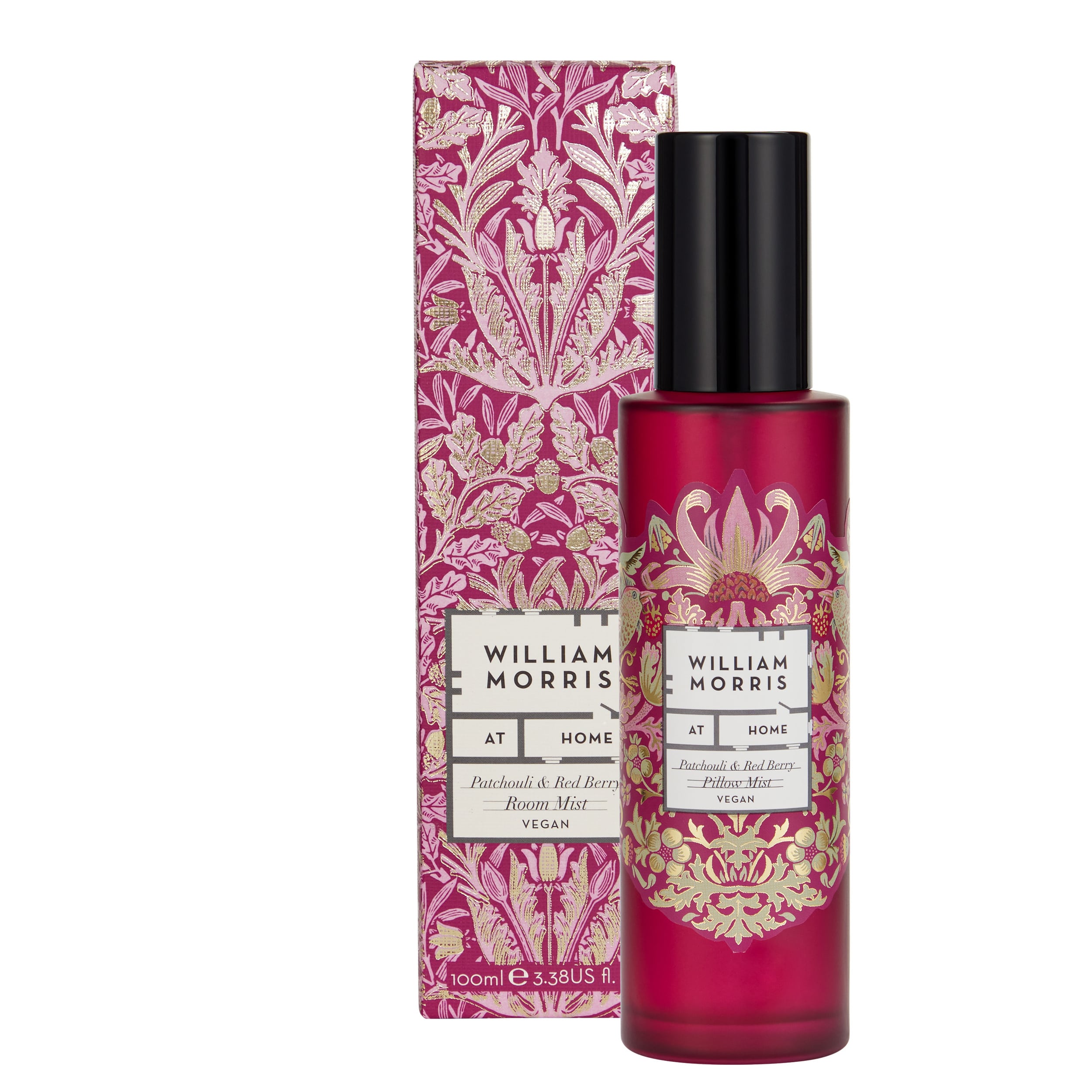 Heathcote & Ivory William Morris Home Friendly Welcome Patcouli & Red Berry Room Mist