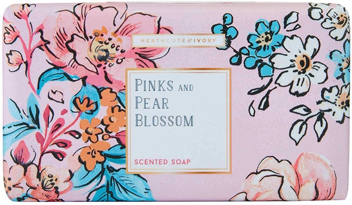 Heathcote & Ivory Pinks & Pear Blossom Scented Soap