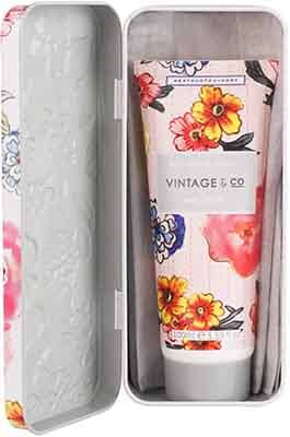 Heathcote & Ivory Vintage & Co Patterns & Petals Hand Cream in Tin Heathcote & Ivory Vintage & Co Patterns & Petals Hand Cream in Tin