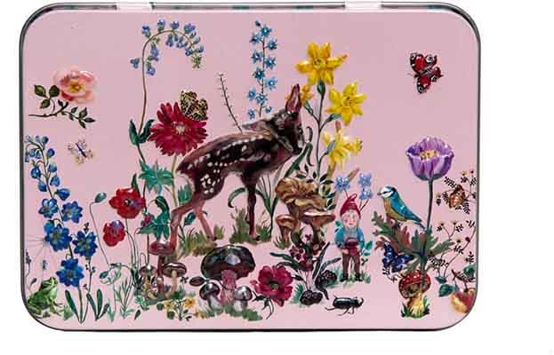 Heathcote & Ivory Nathalie Lete Forest Folk Hand & Lip Tin Heathcote & Ivory Nathalie Lete Forest Folk Hand & Lip Tin