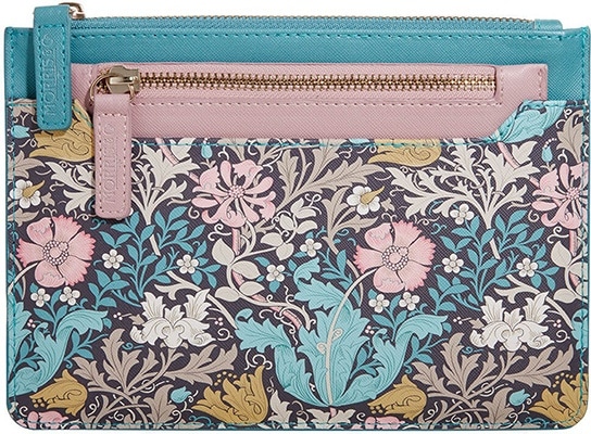 Morris & Co.  Honeysuckle & Pink Clay - Travel Wallet & Coin Purse