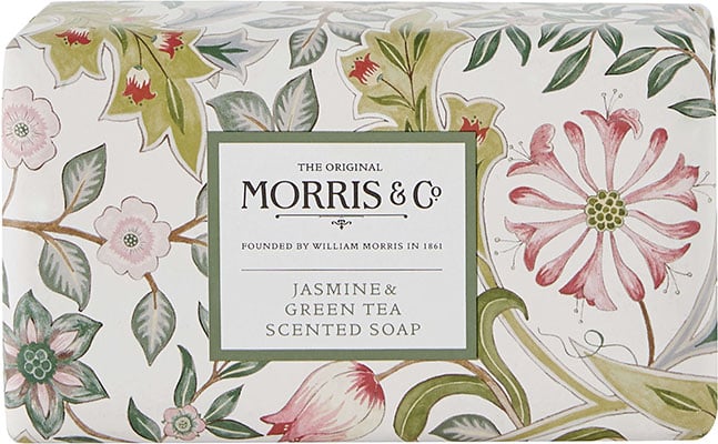 Morris & Co. Jasmine & Green Tea - Wrapped Scented Soap