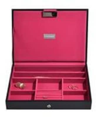 Stackers Black/ Pink Jewellery Box Stackers Black/ Pink Jewellery Box
