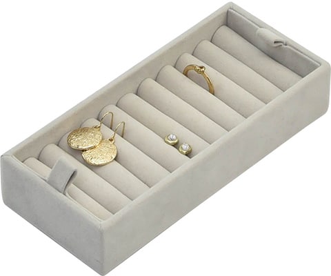 Stackers Ring Roll for Taupe Dusky Blue & Blush Pink Stackers Ring Roll for Taupe Dusky Blue & Blush Pink