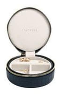 Stackers Mock Croc Round Travel Box Stackers Mock Croc Round Travel Box
