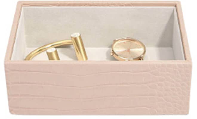 Stackers Stackers Pastel Pink Croc Mini Deep Open Section Stackers Stackers Pastel Pink Croc Mini Deep Open Section