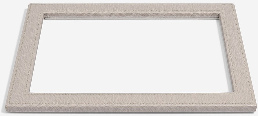 Stackers Taupe Classic PU Glass Lid Stackers Taupe Classic PU Glass Lid