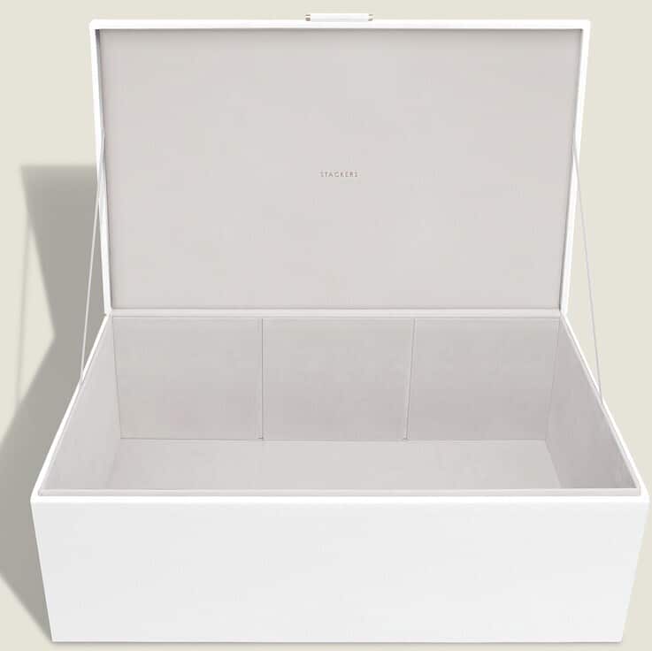 Stackers – White Large Storage Box Stackers - White Large Storage Box