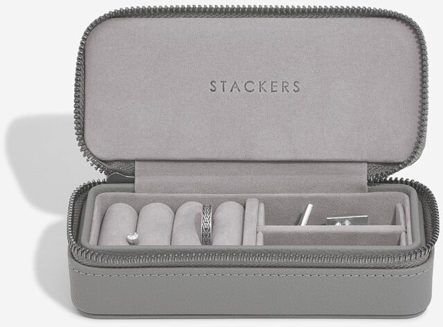 Stackers – Slate Grey Medium Travel Box Stackers - Slate Grey Medium Travel Box