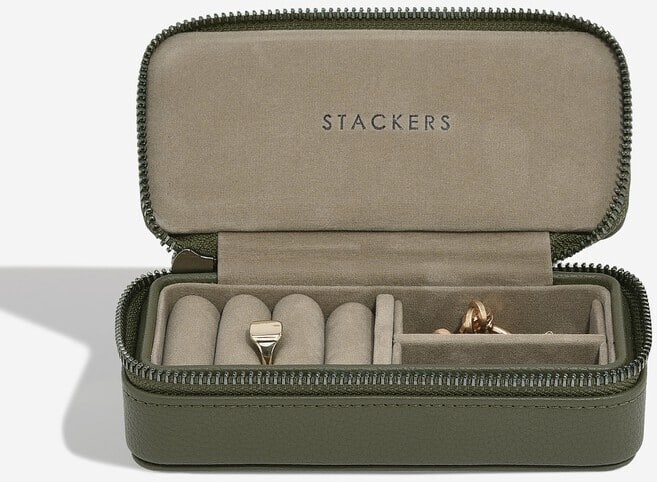 Stackers – Olive Green Men’s Medium Travel Box Stackers - Olive Green Men's Medium Travel Box