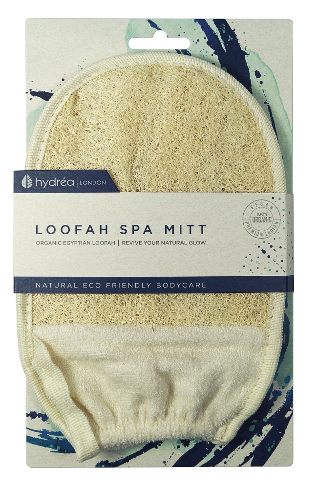 Hydrea London Organic Egyptian Cotton & Loofah Elasticated Mitt Hydrea London Organic Egyptian Cotton & Loofah Elasticated Mitt - Image 3