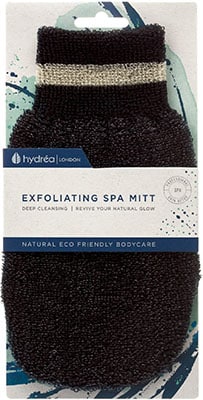 Hydrea London Black Elegance Exfoliating Spa Mitt Hydrea London Black Elegance Exfoliating Spa Mitt