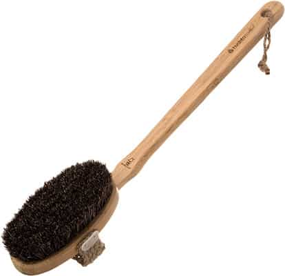 Hydrea London Bamboo Bath Brush With Mane & Cactus Brisstle Hydrea London Bamboo Bath Brush With Mane & Cactus Brisstle