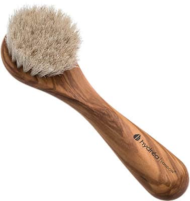 Hydrea London Olive Wood Facial Brush With Horse Hair