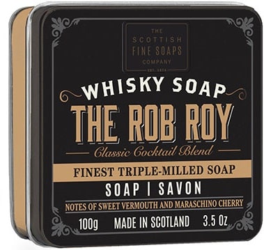 Scottish Fine Soaps Soap In A Tin Whisky - The Rob Roy