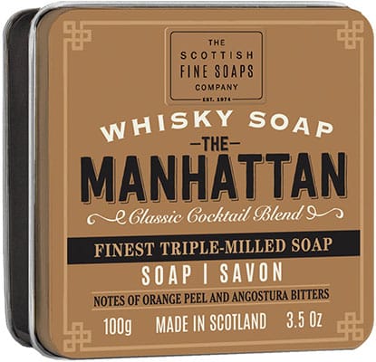 Scottish Fine Soaps Soap In A Tin Whisky - The Manhattan