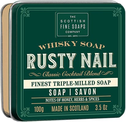 Scottish Fine Soaps Soap In A Tin Whisky - Rusty Nail