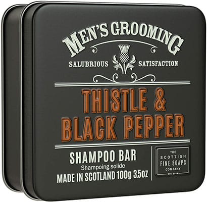 Scottish Fine Soaps Thistle & Black Pepper Shampoo Bar