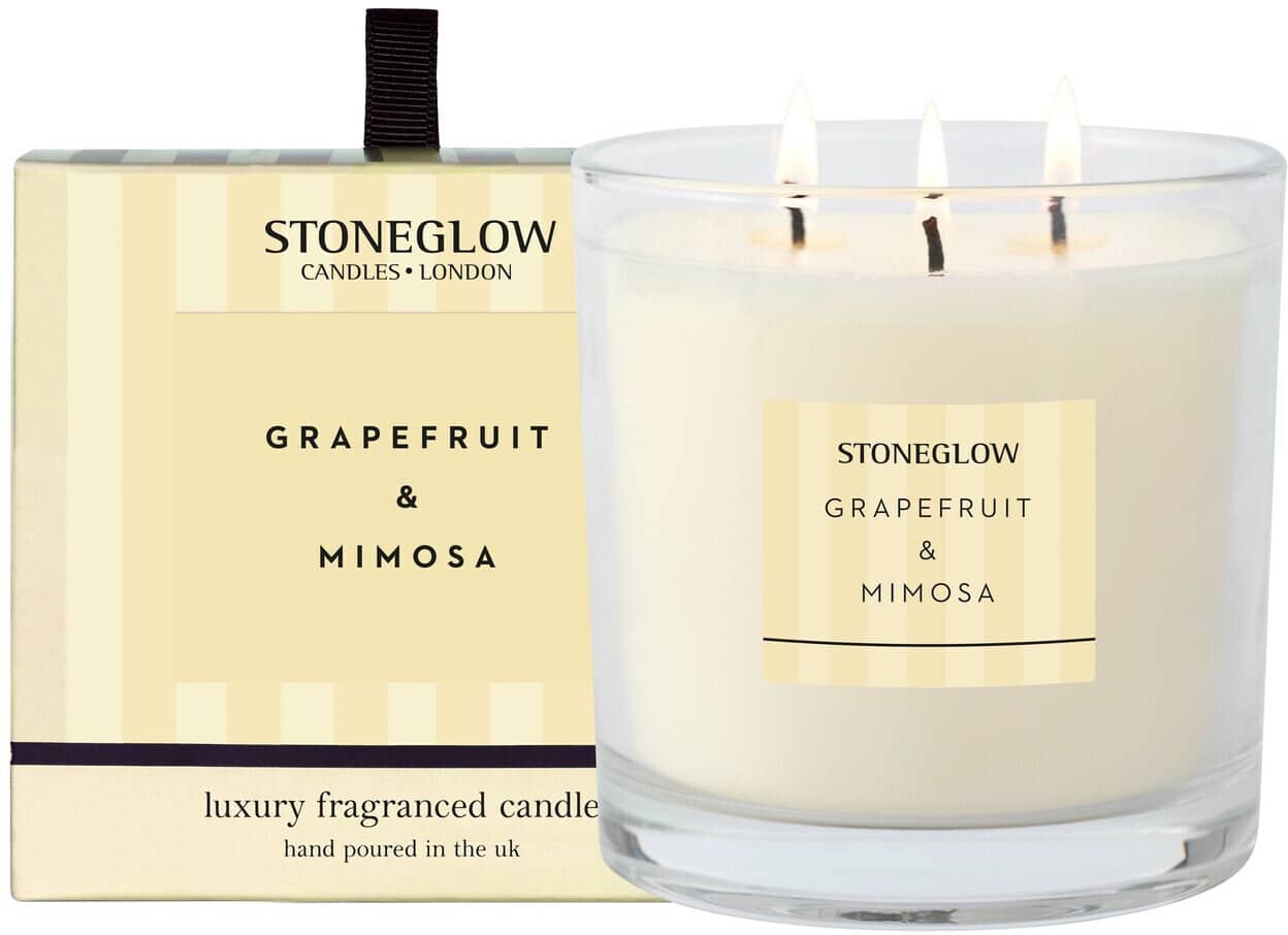 StoneGlow Modern Classics – Grapefruit & Mimosa – 3 Wick Candle StoneGlow Modern Classics - Grapefruit & Mimosa - 3 Wick Candle