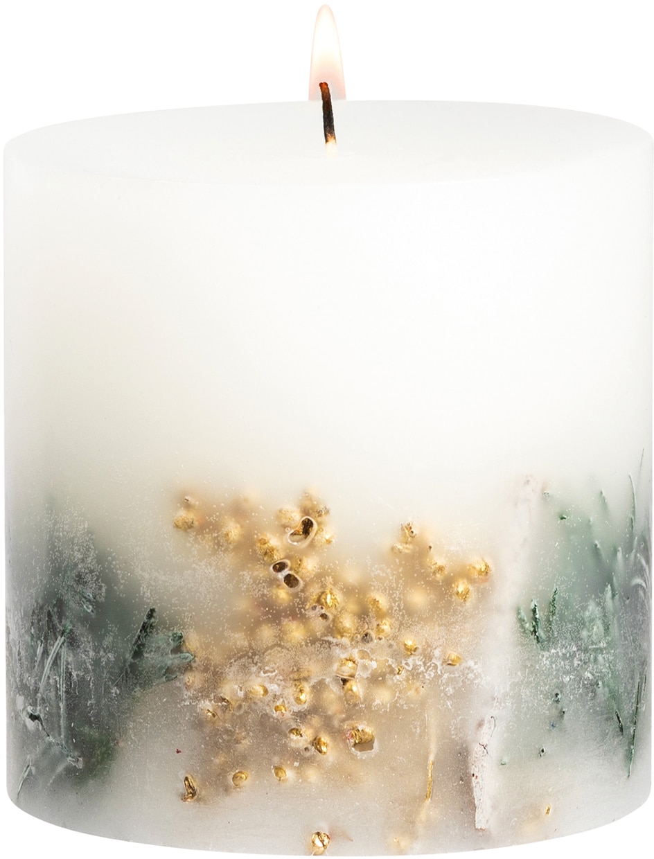 Stoneglow Seasonal Collection – Frosted Woods – Inclusion Fat Pillar Stoneglow Seasonal Collection - Frosted Woods - Inclusion Fat Pillar