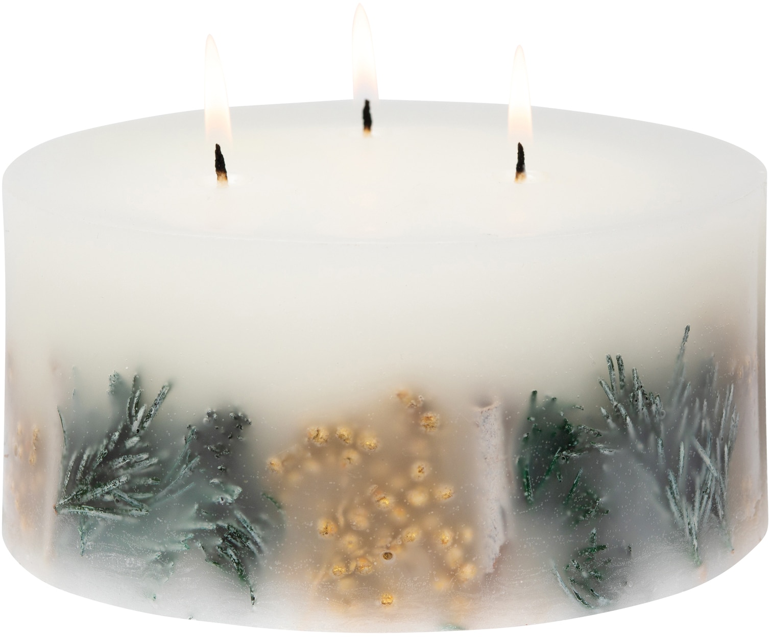 Stoneglow Seasonal Collection – Frosted Woods – Inclusion – 3 Wick Pillar Stoneglow Seasonal Collection - Frosted Woods - Inclusion - 3 Wick Pillar